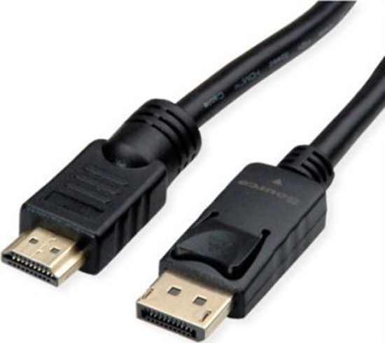 Picture of Roline DisplayPort Cable, DP - UHDTV, M/M, black, 7.5 m