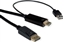 Attēls no Kabelis UHDTV - >DisplayPort, M/M, melns, 3 m, Roline