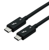 Picture of Roline Thunderbolt™ 5 Cable, 80Gbit/s, 240W, C-C, M/M, passive, black, 0.5 m