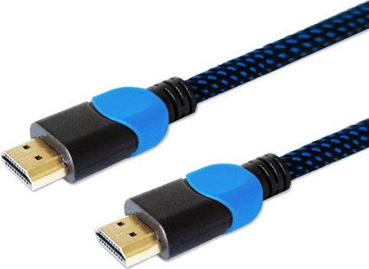 Attēls no Kabel Savio HDMI - HDMI 1.8m niebieski (GCL-02)