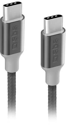 Изображение Kabel USB SBS Mobile USB-C - USB-C 1.5 m Czarny (8018417335143)