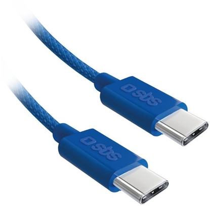 Attēls no Kabel USB SBS Mobile USB-C - USB-C 1.5 m Niebieski (8018417447792)