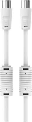 Attēls no Kabel Sinox Sinox PRO antennekabel. YouSee & Stofa godkendt. 1,5m. Hvid