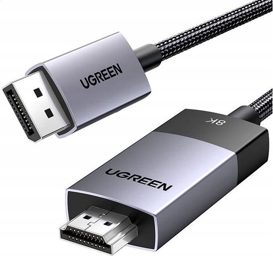 Изображение Kabel Ugreen Kabel DisplayPort do HDMI Ugreen DP115, 8k 60 Hz, 2m (czarny)