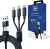 Picture of Kabel USB 3MK USB-A + USB-C - USB-C + microUSB + Lightning 1.5 m Czarny (5903108541244)
