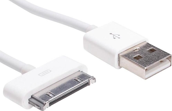 Picture of Kabel USB Akyga USB-A - Apple 30-Pin 1 m Biay (AK-USB-08)