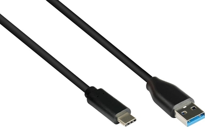 Picture of Kabel USB Alcasa USB-A - USB-C 0.5 m Czarny (2831-AC005S)