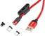Attēls no Kabel USB AMiO USB-A - Magnetyczne 1 m Czerwony (AMI-02522)