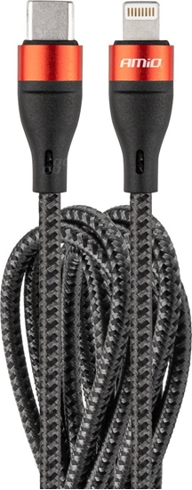 Picture of Kabel USB AMiO USB-C - Lightning 2 m Czarny (AMI-02931)