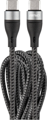 Picture of Kabel USB AMiO USB-C - USB-C Czarny (AMI-02930)