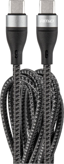 Picture of Kabel USB AMiO USB-C - USB-C Czarny (AMI-02930)