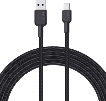 Picture of Kabel USB Aukey USB-A - USB-C 1.8 m Czarny (CB-NAC2 BK)