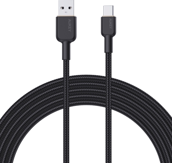 Picture of Kabel USB Aukey USB-A - USB-C 1.8 m Czarny (CB-NAC2 BK)