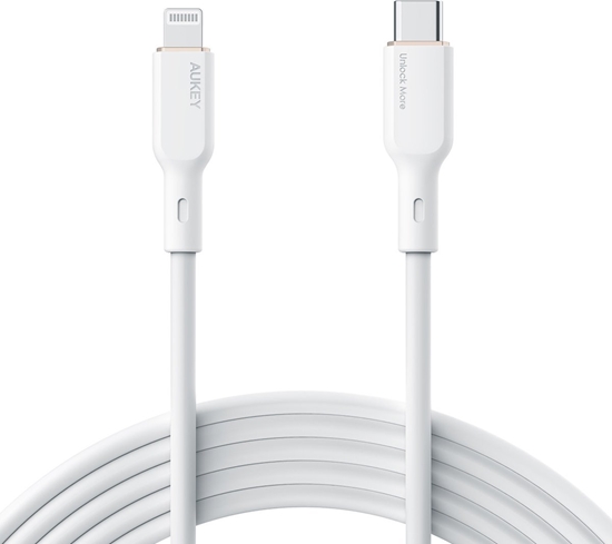 Picture of Kabel USB Aukey USB-C - Lightning 1.8 m Biay (CB-SCL2)