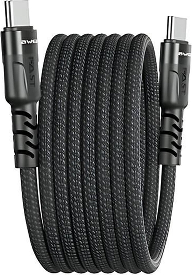 Picture of Kabel USB Awei USB-C - USB-C Czarny (AWEI185)