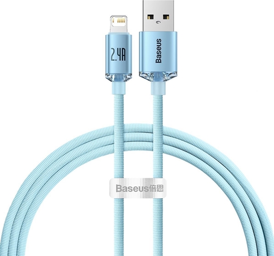 Picture of Kabel USB Baseus USB-A - Lightning 1.2 m Niebieski (BSU3633)