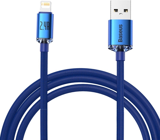 Picture of Kabel USB Baseus USB-A - Lightning 2 m Niebieski (BSU3025BLU)