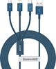 Изображение Baseus Baseus Superior 3in1 USB cable - Lightning / USB Type C / micro USB 3.5 A 1.5 m blue (CAMLTYS-03)