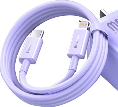 Picture of Kabel USB Baseus USB-C - Lightning 1 m Fioletowy (6932172623654)