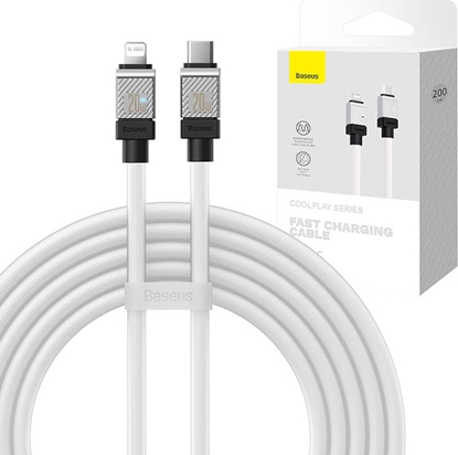 Attēls no Kabel USB Baseus USB-C - Lightning 2 m Biay (CAKW000102)