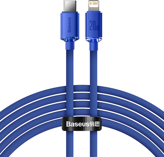 Изображение Kabel USB Baseus USB-C - Lightning 2 m Niebieski (BSU3021BLU)
