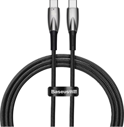 Изображение Baseus Baseus CADH000701 USB-C - USB-C PD cable 100W 5A 480Mb/s 1m - black