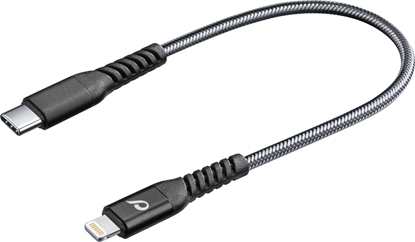 Изображение Kabel USB Cellular Line Lightning - USB-C 0.15 m Czarny (TETRACABC2LMFI15CK)