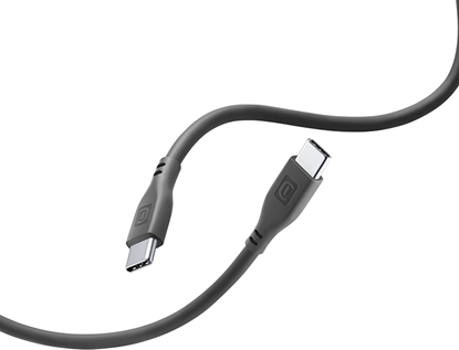 Изображение Kabel USB Cellular Line USB-C - USB-C 1.2 m Czarny (USBDATASOFTC2CK)