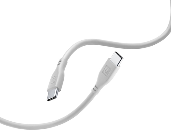 Изображение Kabel USB Cellular Line USB-C - USB-C 1.2 m Szary (USBDATASOFTC2CD)