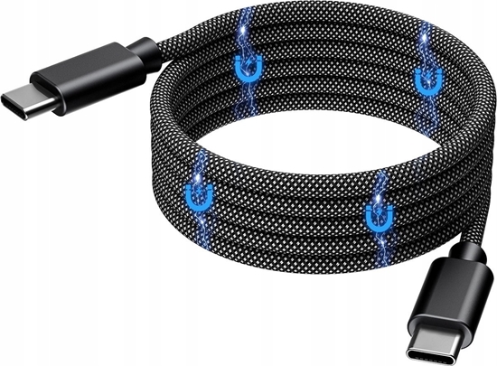 Picture of Kabel USB Choetech USB-C - USB-C 1.2 m Czarny (6932112108258)