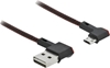 Picture of Delock EASY-USB 2.0 Cable Type-A male to EASY-USB Type Micro-B male angled left / right 0.2 m black