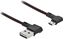 Picture of Delock EASY-USB 2.0 Cable Type-A male to EASY-USB Type Micro-B male angled left / right 0.2 m black