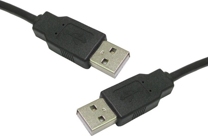 Изображение Kabel USB Digitus USB-A - USB-A 1 m Czarny (AK 670-1)