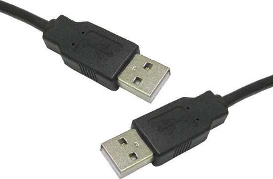 Изображение Kabel USB Digitus USB-A - USB-A 1 m Czarny (AK 670-1)