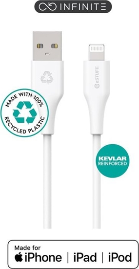 Изображение Kabel USB eStuff Lightning - USB-A 2 m Biay (ES601270-BULK)