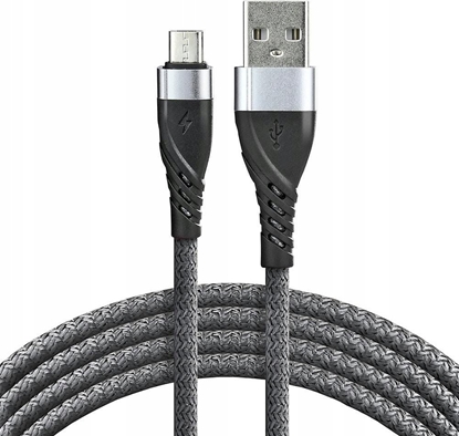 Picture of Kabel USB EverActive USB-A - microUSB 2 m Szary (CBB-2MG)