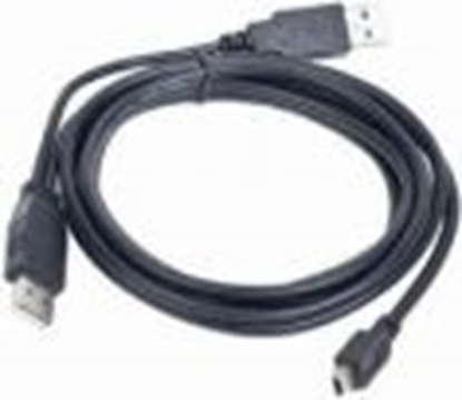 Picture of Kabel USB Gembird 2x USB-A - miniUSB 0.9 m Czarny (CCPUSB22AM5P3)