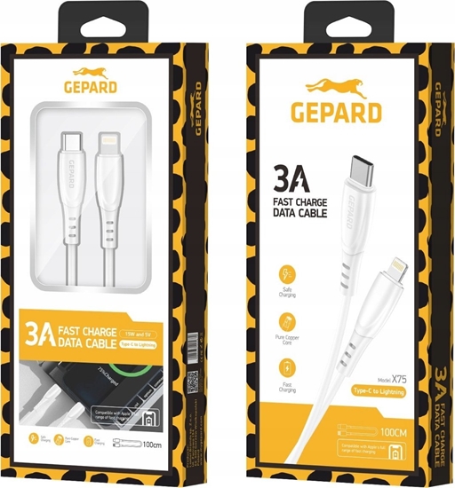 Picture of Kabel USB Gepard USB-C - Lightning 1 m Biay (GEP CABCL3A)