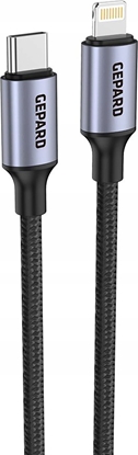 Picture of Kabel USB Gepard USB-C - Lightning 1.2 m Czarny (GEP CABCLMH1)