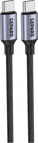 Picture of Kabel USB Gepard USB-C - USB-C 1.2 m Czarny (GEP CABCC60WMH1)