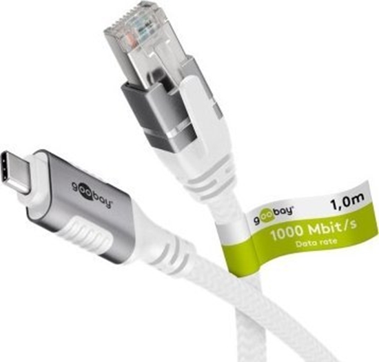 Picture of Kabel USB Goobay USB-C - RJ-45 1 m Biay (RB74165)