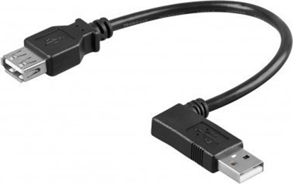 Изображение Kabel USB Goobay USB-A - USB-A 0.3 m Czarny (RB95705)