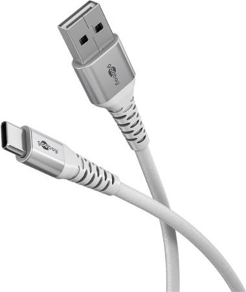 Picture of Kabel USB Goobay USB-C - USB-A 0.5 m Biay (RB74529)