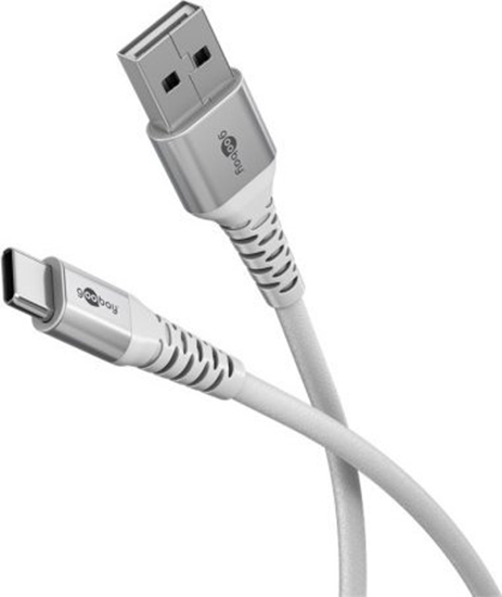 Изображение Kabel USB Goobay USB-C - USB-A 0.5 m Biay (RB74529)