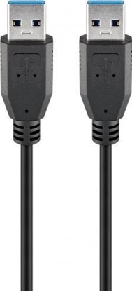 Изображение Kabel USB Goobay USB-A - USB-A 5 m Czarny (JAB-1568222)