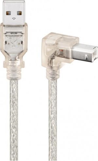Изображение Kabel USB Goobay USB-A - USB-B 0.5 m Przezroczysty (JAB-758947)