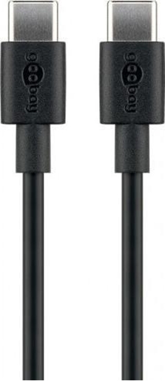 Изображение Kabel USB Goobay USB-C - USB-C 0.5 m Czarny (JAB-4780425)