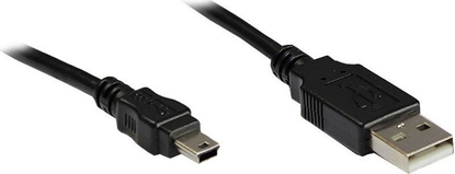 Picture of Kabel USB Good Connections USB-A - miniUSB 0.3 m Czarny (3310-AM03)