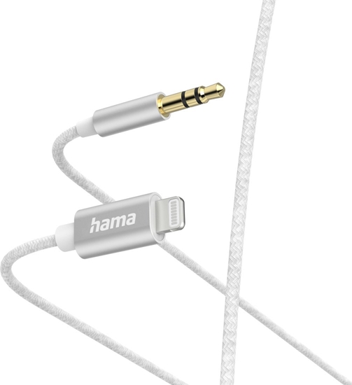 Picture of Kabel USB Hama Lightning - mini Jack 3.5 mm 1 m Biay (002015220000)