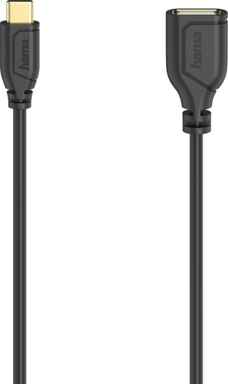 Picture of Kabel USB Hama USB-A - USB-C 0.1 m Czarny (002006380000)
